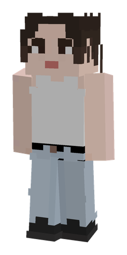 Blue skin: body, front render