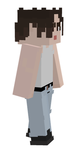 Blue skin: body, right side render