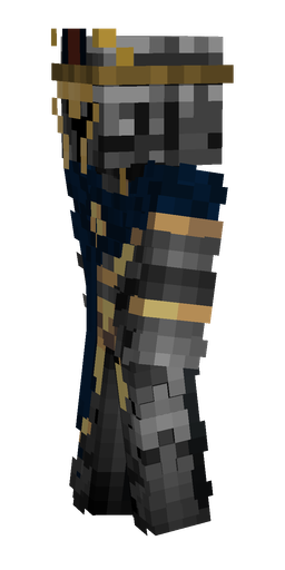 Black skin: body, left side render