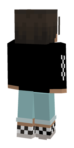 Black skin: body, back render