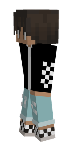 Black skin: body, left side render