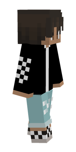 Black skin: body, right side render