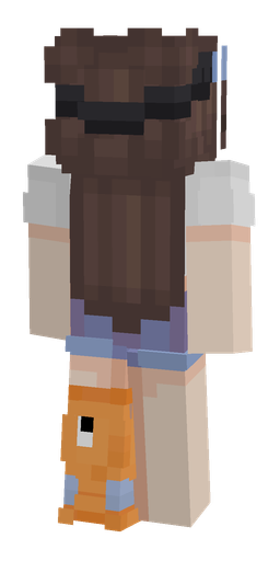Orange skin: body, back render