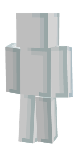 Blue skin: body, back render