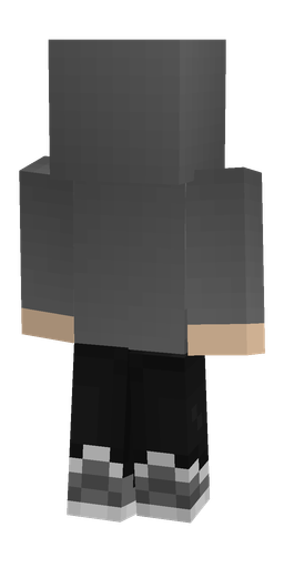 Black skin: body, back render