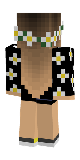 Black skin: body, back render