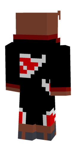 Black skin: body, back render