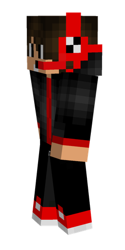 Black skin: body, left side render