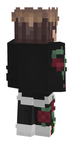 Black skin: body, back render