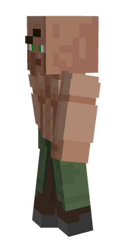 Brown skin: body, left side render