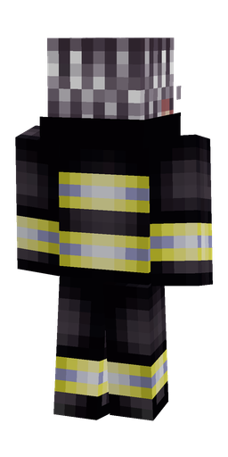 Black skin: body, back render