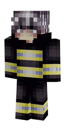 Black skin: body, front render