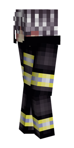 Black skin: body, left side render