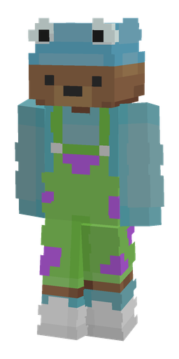 Blue skin: body, front render