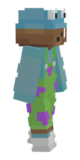 Blue skin: body, right side render