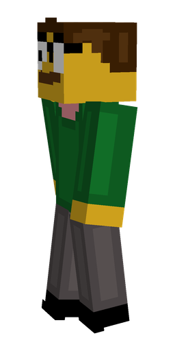 Black skin: body, left side render