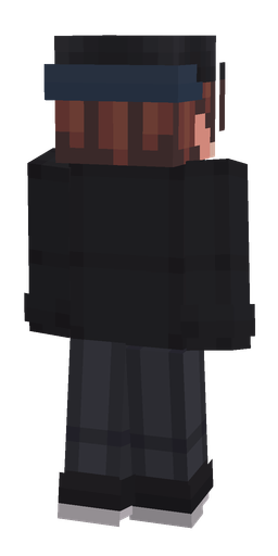 Black skin: body, back render