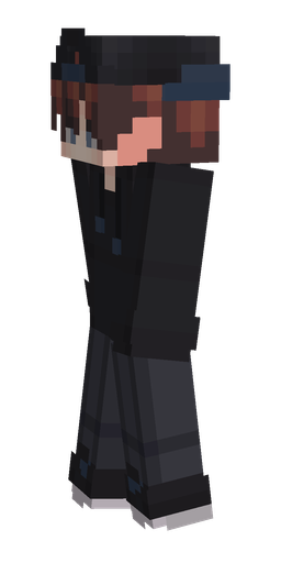 Black skin: body, left side render