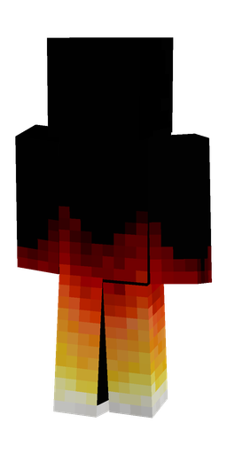 Black skin: body, back render