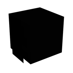 Black skin: head render