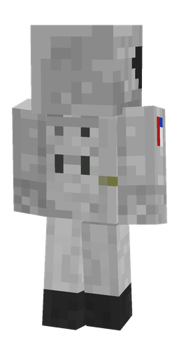 Black skin: body, back render