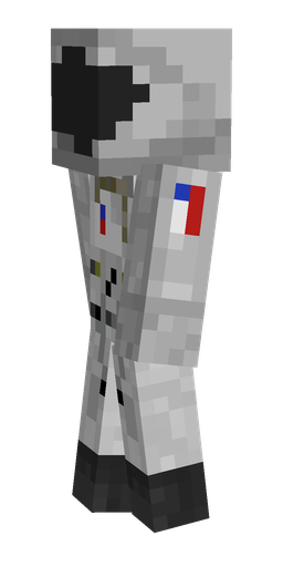 Black skin: body, left side render