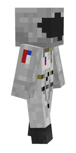 Black skin: body, right side render