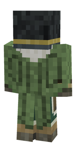Black skin: body, back render