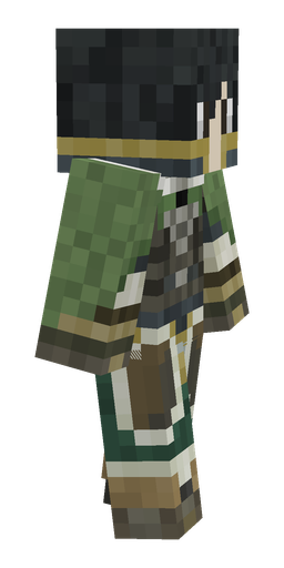 Black skin: body, right side render