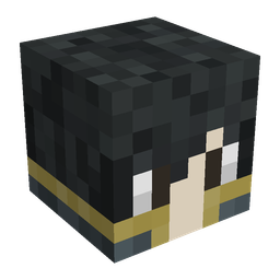 Black skin: head render