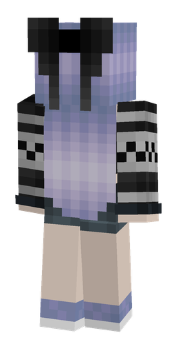 Black skin: body, back render