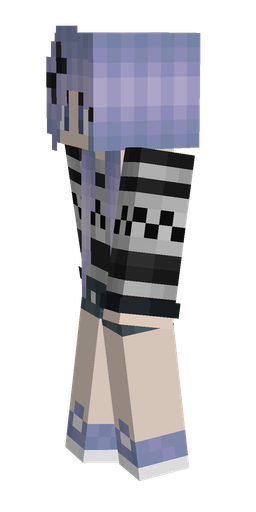 Black skin: body, left side render