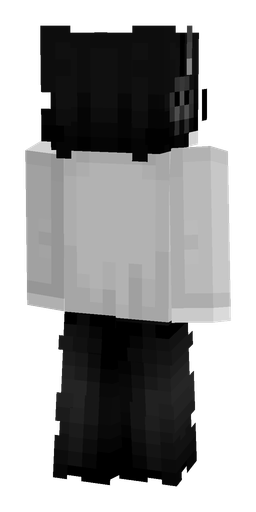 Black skin: body, back render