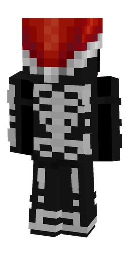 Black skin: body, back render