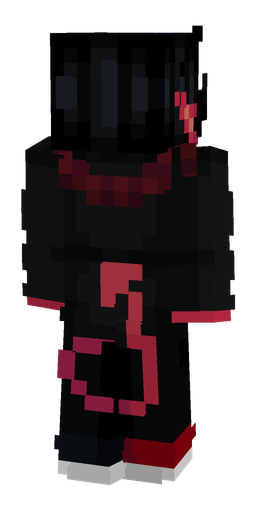 Black skin: body, back render