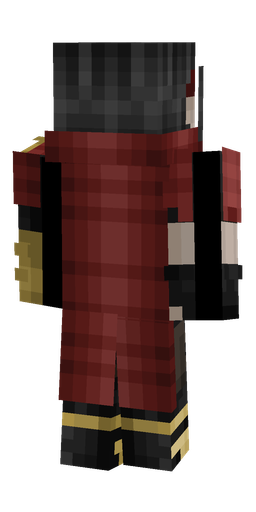 Black skin: body, back render