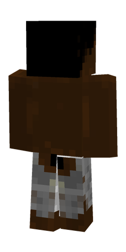 Brown skin: body, back render