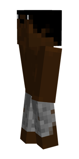 Brown skin: body, left side render
