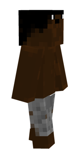 Brown skin: body, right side render