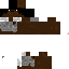 Brown skin: raw texture render