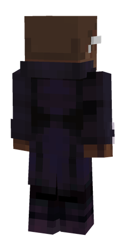 Black skin: body, back render