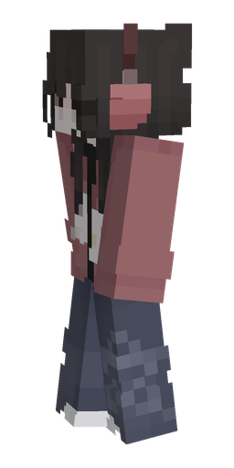 Black skin: body, left side render