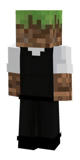 Black skin: body, back render