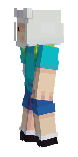 Blue skin: body, left side render