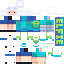 Blue skin: raw texture render