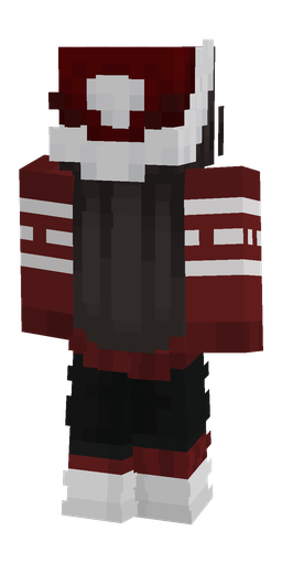 Black skin: body, back render