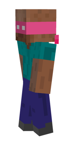 Blue skin: body, left side render