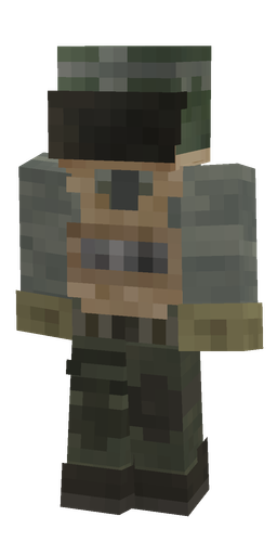 Black skin: body, front render