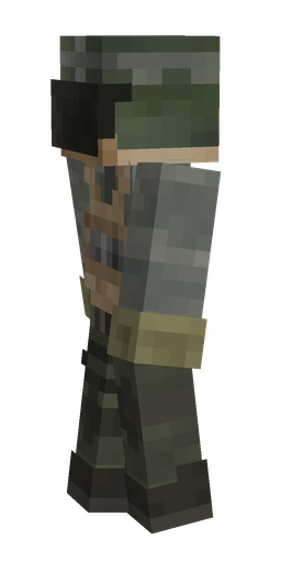 Black skin: body, left side render