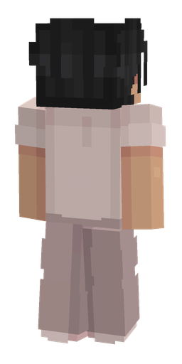 Black skin: body, back render